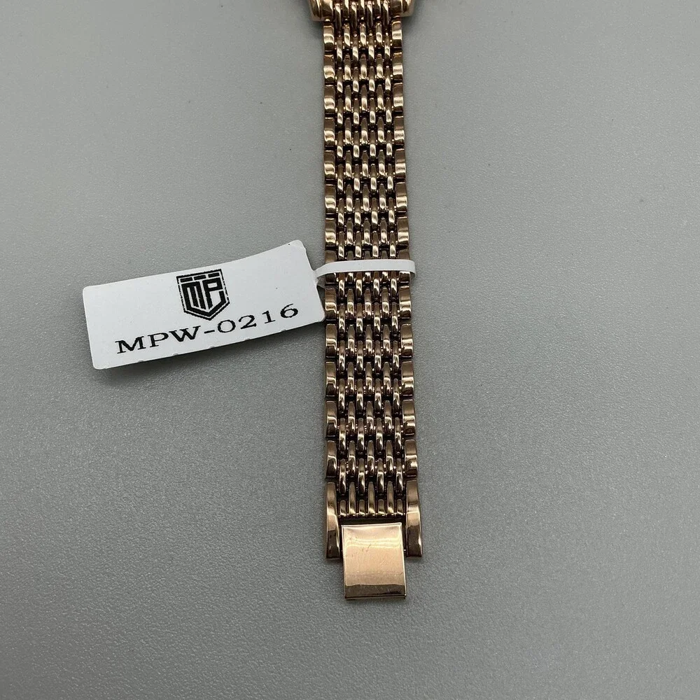 Montres Prestige Womens Watch 28mm Rose Gold Dial Gold Bracelet MPW-0216 8.5